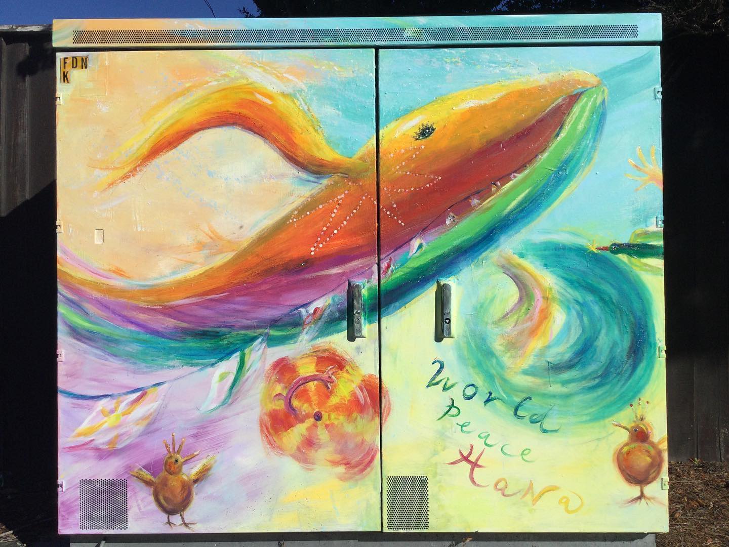 Beautiful Rainbow Whale