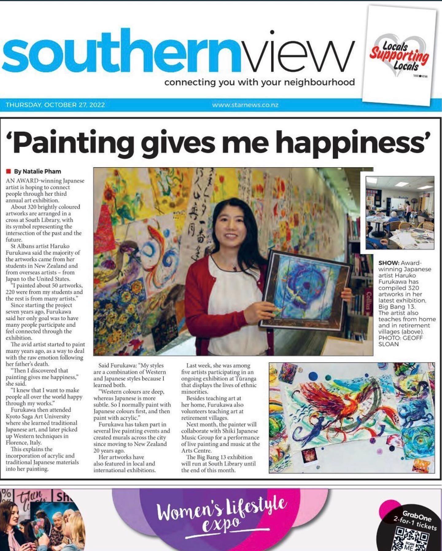 Painting gives me happiness